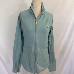 Lilly Pulitzer Seafoam Zip-Front Lightweight Jacket